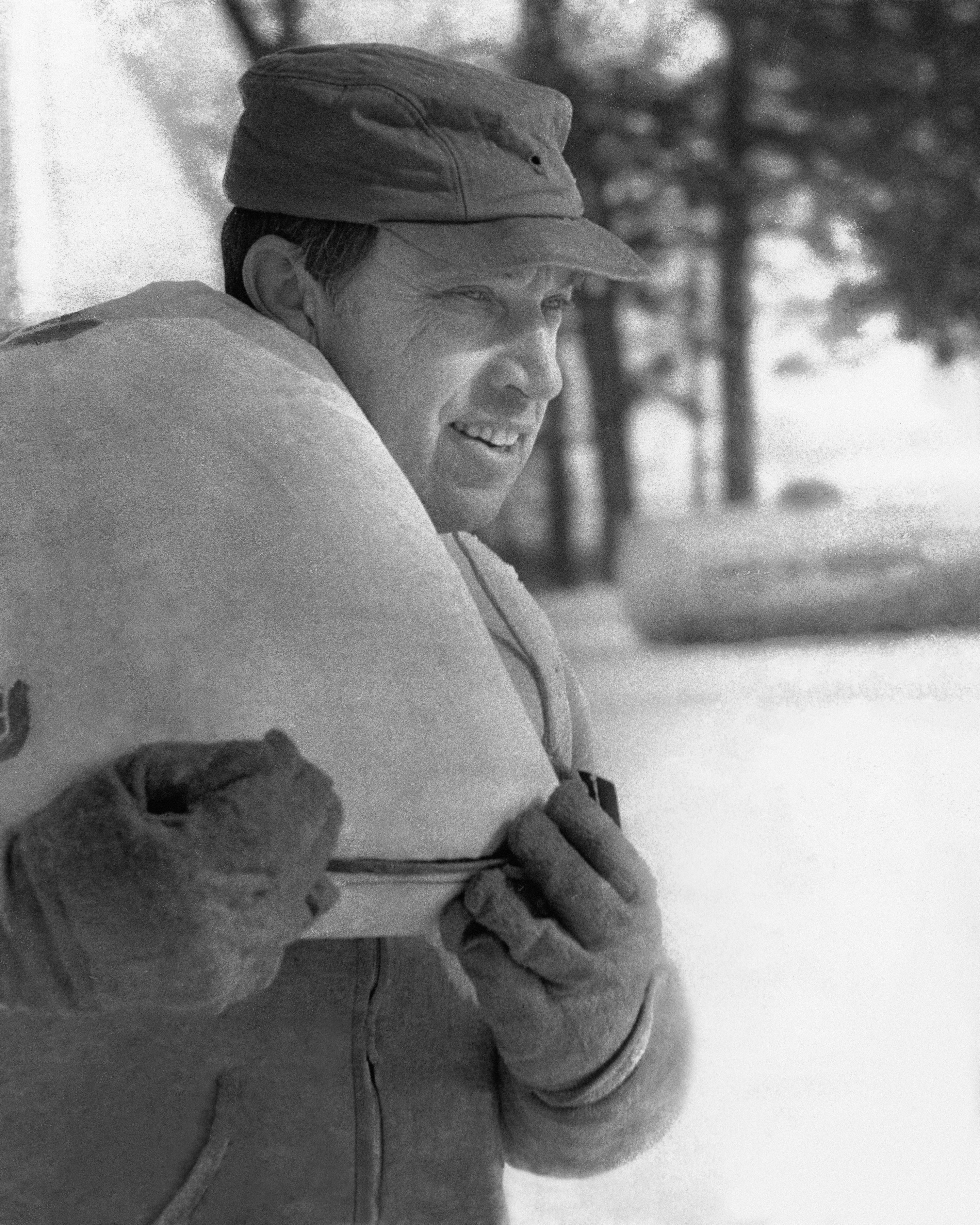 Grassley with Feedsack - Black and White
